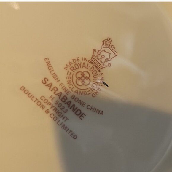 Sarabande Royal Doulton COFFEPOT with Silver Trim - Picture 6 of 7